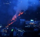 A summer blaze in Shimla city forest