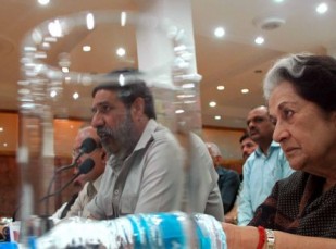 Commerce minister Anand Sharma interacting with media in Shimla