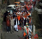 BJP municipal election road show