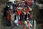 BJP municipal election road show