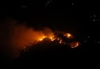 Summer fires in pine forests around Shimla airport