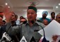 Virbhadra-Singh at the media conference in Shimla