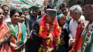 Union minister Virbhadra Singh on campaign trail