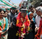 Union minister Virbhadra Singh on campaign trail