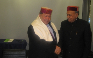 Dhumal with Daniel Aylon, dy foreign minister Israel