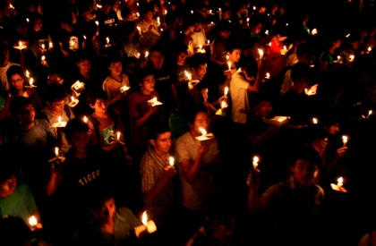 Candle LIght Vigil on Attari Border