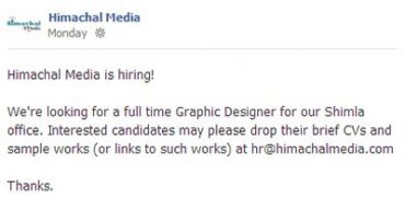 Himachal Media hiring