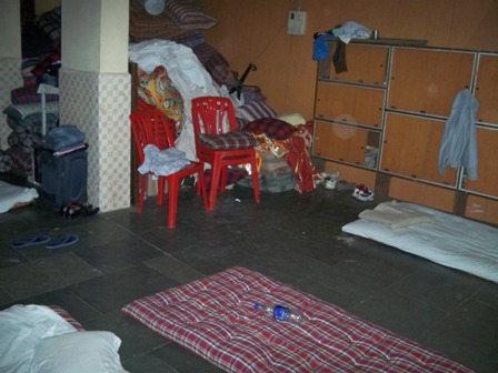 Stuffy floor dormitory at Bhawan