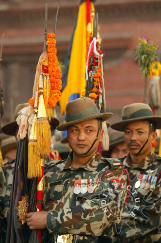 Royal Nepalese Army soldiers