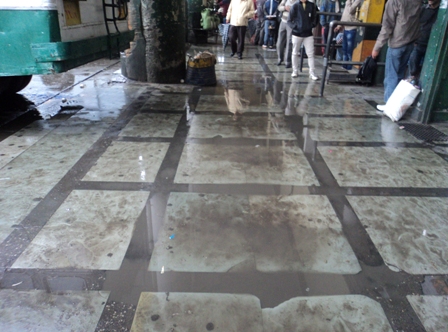 Water logging at Old Bus Stand