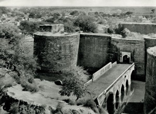 Deeg Fort in Bharatpur district, Rajasthan - India 1928