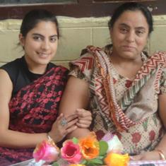 Jaya with mother Manjeet Kaur