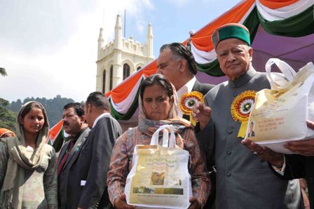 File Photo: Launch of Himachal Food Security Scheme on 20 September 