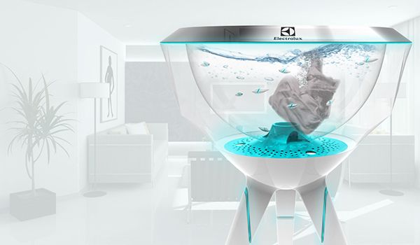 Pecera washing machine with robotic fishes_2
