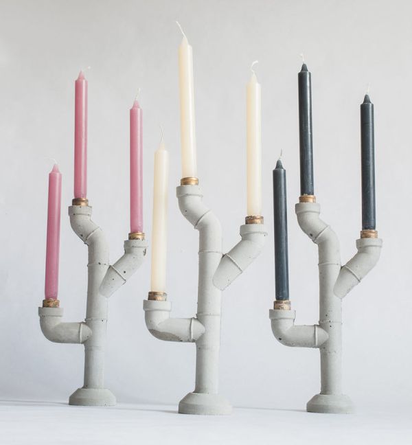 Plumbing pipes for candle holders_2