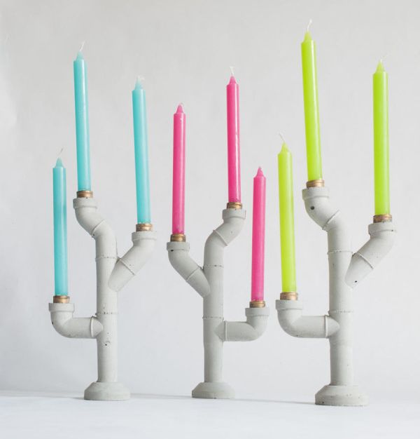 Plumbing pipes for candle holders_3