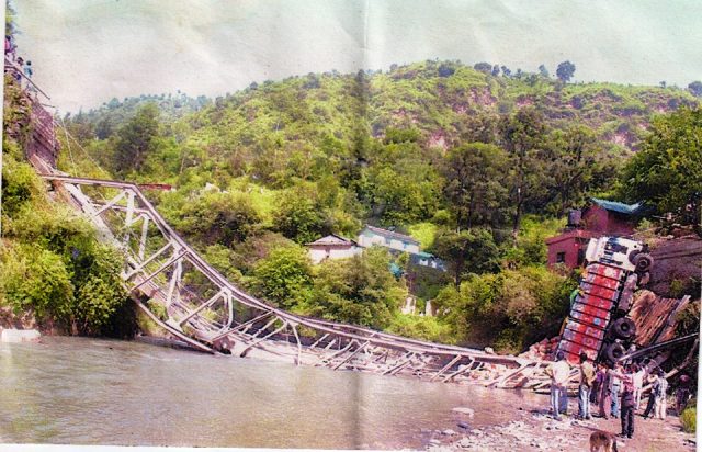 Sadhupul bridge collapes