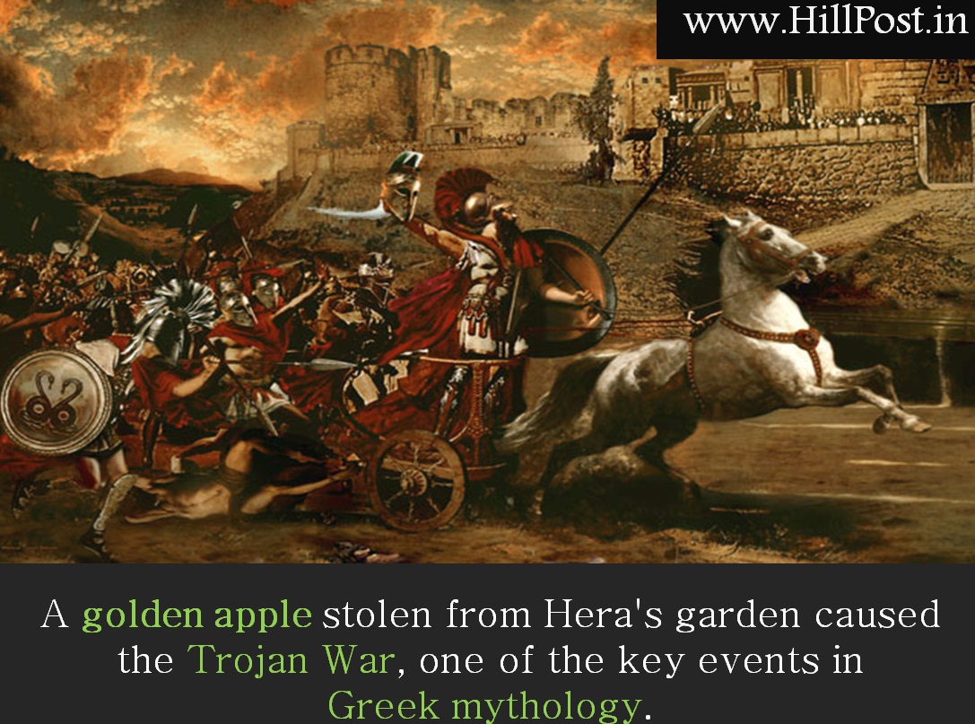 trojan war and green mythology - apple interesting facts